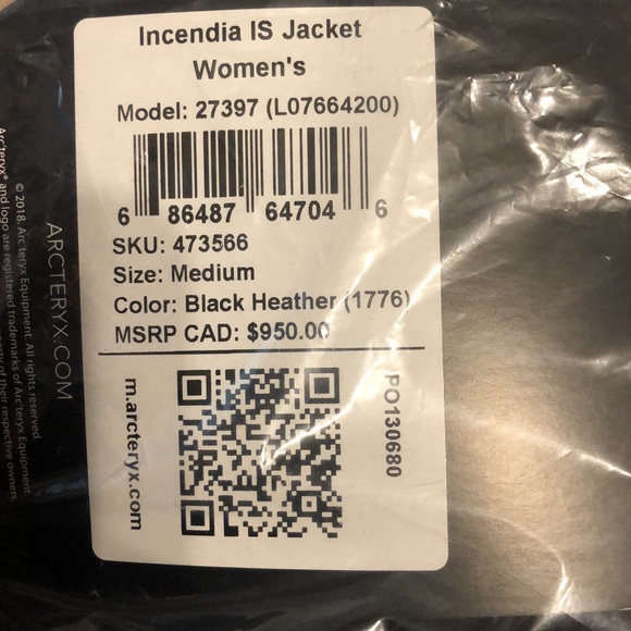 INCENDIA IS JACKET WOMEN'S M, COLOUR: Black Heather - Picture 2 of 4